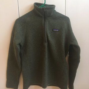 Green Patagonia 1/4 Zip Better Sweater